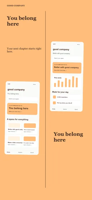 Good Company screenshot design: Architecture